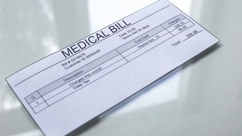 Your Medicare elections could be costing you money. An image of a medical bill is shown.